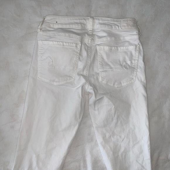 American Eagle Ripped White Cropped Jegging - Picture 4 of 4